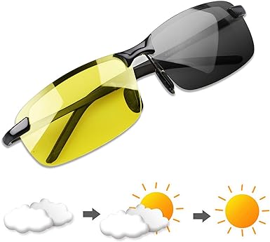 YIMI Polarized Photochromic Outdoor Sports Driving Sunglasses for Men Women AntiGlare Eyewear Ultra-Light Sun Glasses