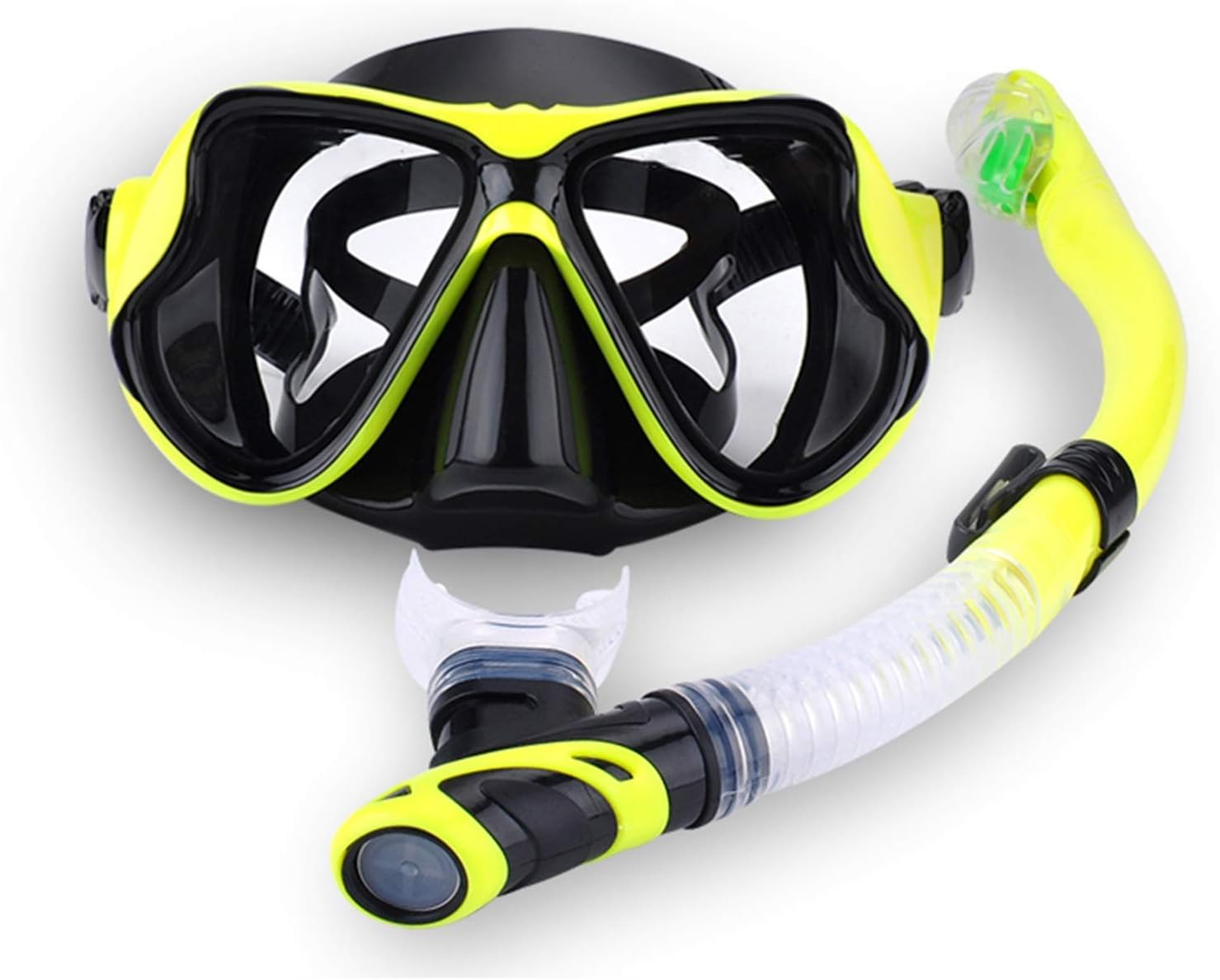 EVANEM HZH Diving Masks Snorkelling Mask Swimming Glasses Snorkel Set Anti-Fog Swim Goggles Full Dry Breathing Tube Scuba Diving Snorkeling Swim Equipment...