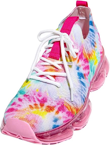 Forever Link Womens Air Cushion Fashion Sneakers Breathable Lightweight Walking Shoes