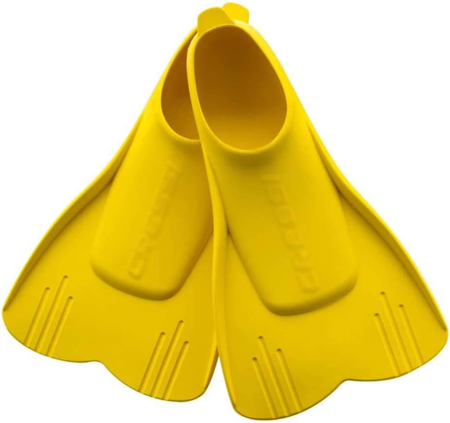 XIULAIQ Mini Light Swimming Short Fins Snorkeling Fin Diving Flippers Professional Training Equipment for Kids Children (Color : Yellow)
