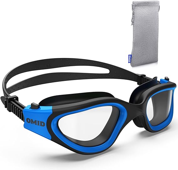 OMID Swim Goggles, P2 Lite Comfortable Anti-Fog Swimming Goggles for Men Women
