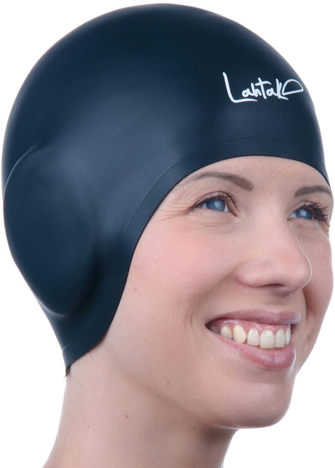 Swim Caps Ear Protection 3D - Swimming Cap for Women Men - Silicone Swim Cap Waterproof - Fits Long Hair & Short - Adult Swim Cap - Youth Swim Cap -...