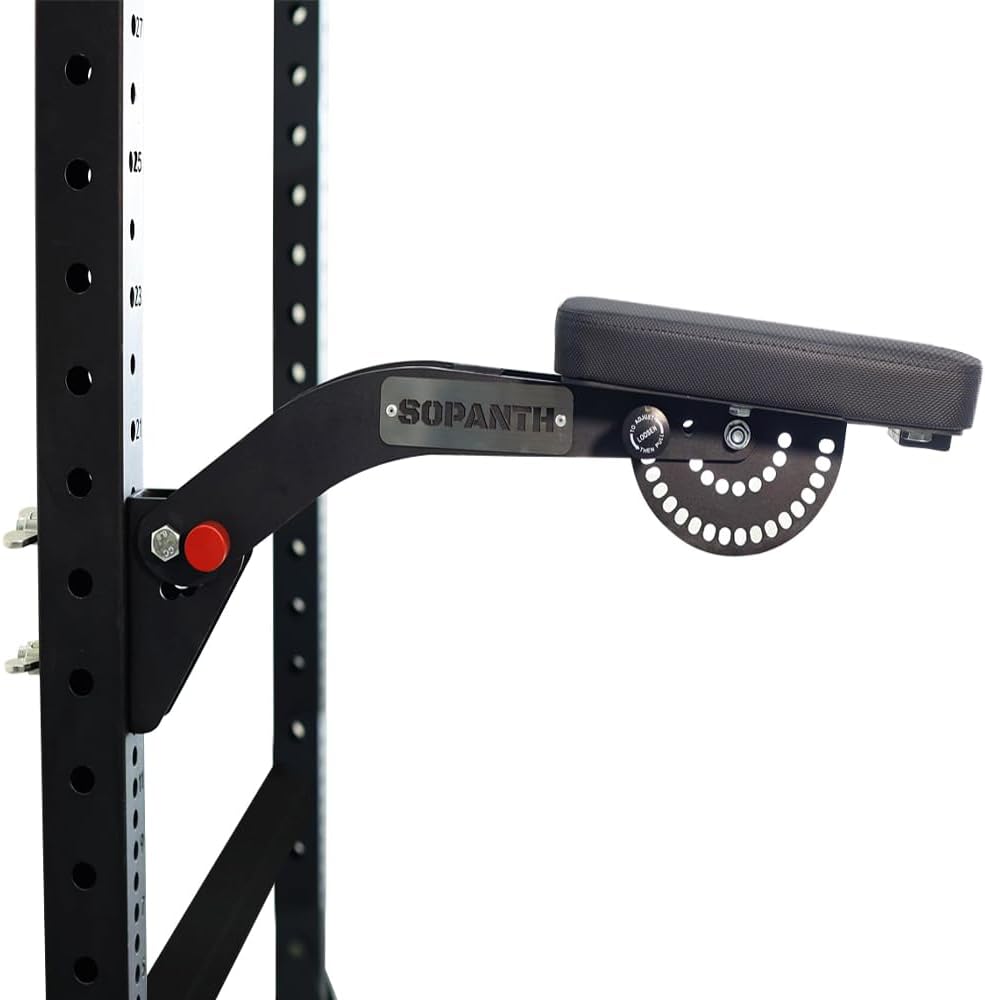 Sopanth Chest Support Rack Attachment Row Fits 2"×2",2"×3",3"×3" Squat Racks and All Posts and Hole diameters of 5/8" or Larger...