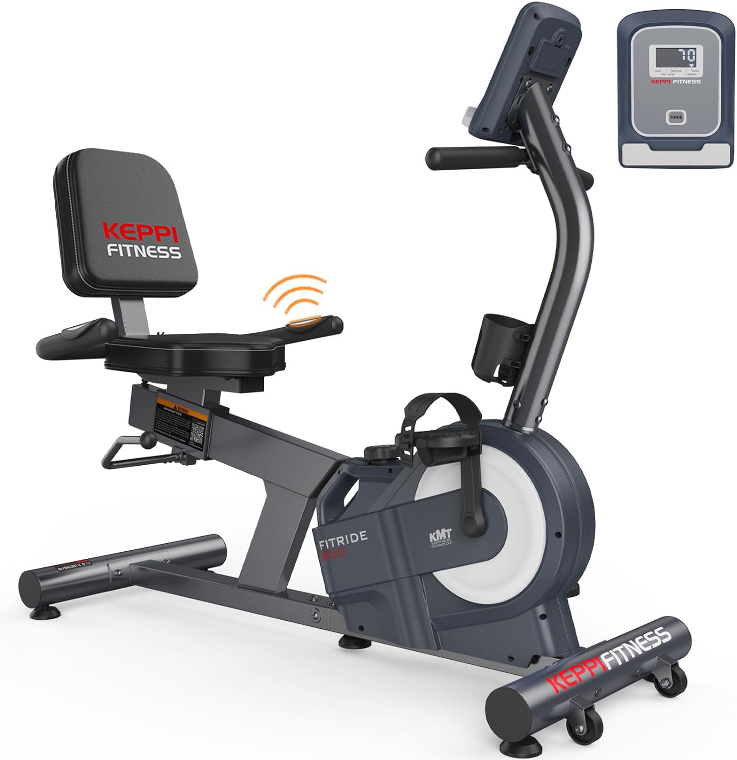 KeppiFitness Recumbent Exercise Bike with 8 Levels Magnetic Resistance for Cardio Workout for seniors at Home,380LB Weight Capacity Exercise Bike with Pulse...