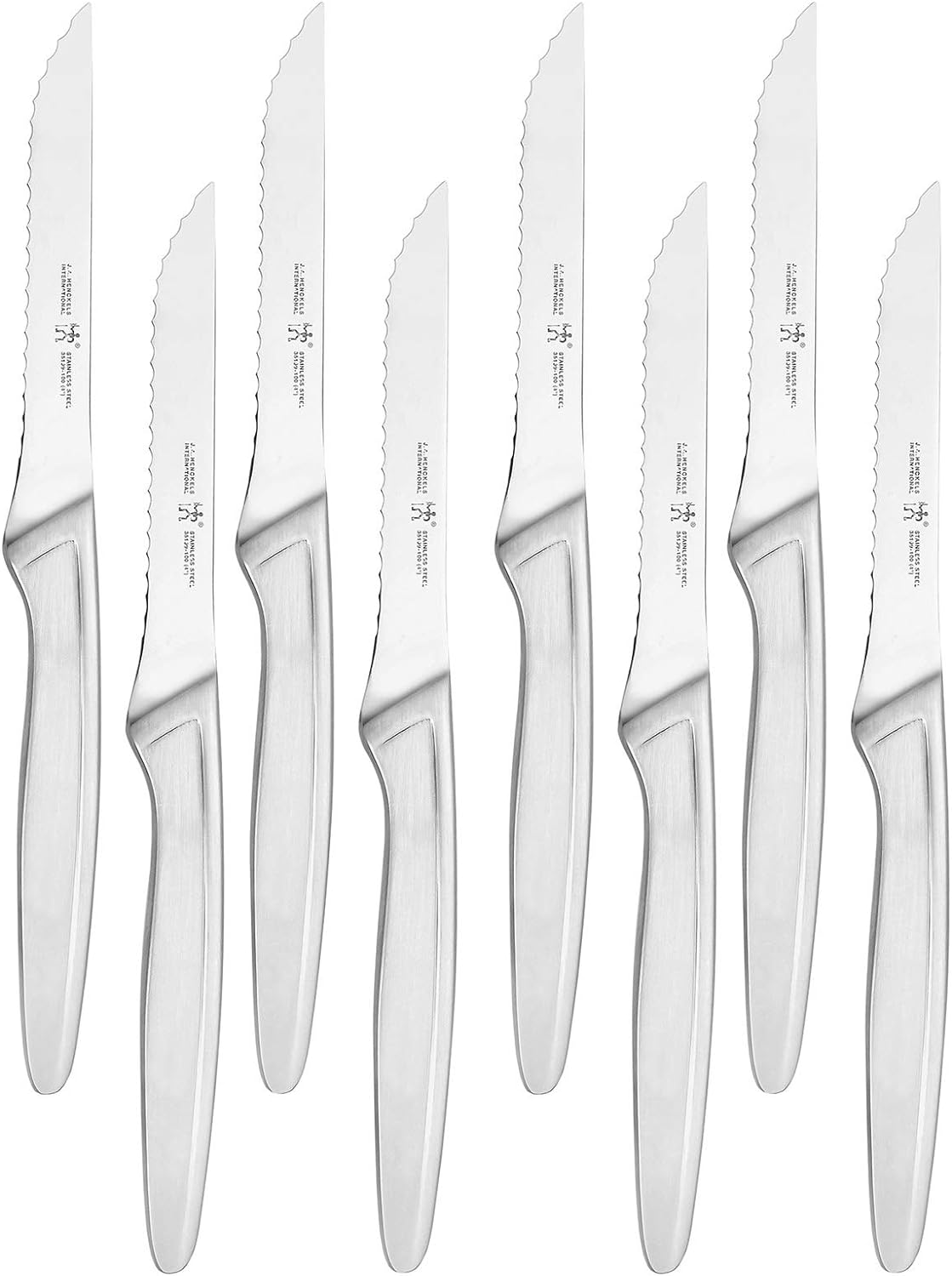 HENCKELS Razor-Sharp Steak Knife Set of 8, German Engineered Informed by 100+ Years of Mastery, Sliver