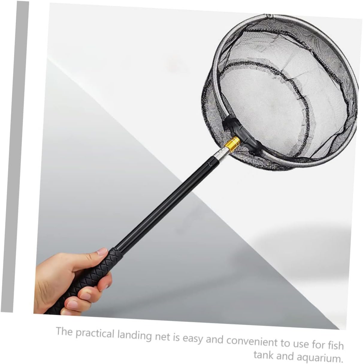 BRIGHTFUFU Telescopic Folding Net Handheld Pool Leaf Catcher Kayak Fishing Nets Catfishing Tackle Foldable Fly Fishing Nets Fishpond Nets Fishing Tools Net...