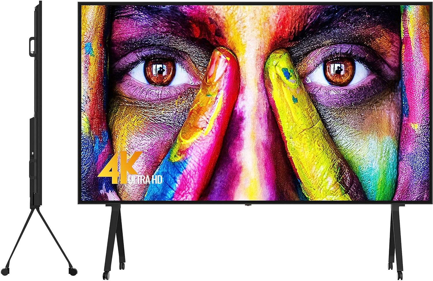 GTUOXIES 100 Inches 2023 Smart TV 2160p LCD Panel Ultra HD Full Array LED Screen, TS100TD Huge Dimension with Active Contrast for Home Theatre, Board Rooms, Broadcasting...