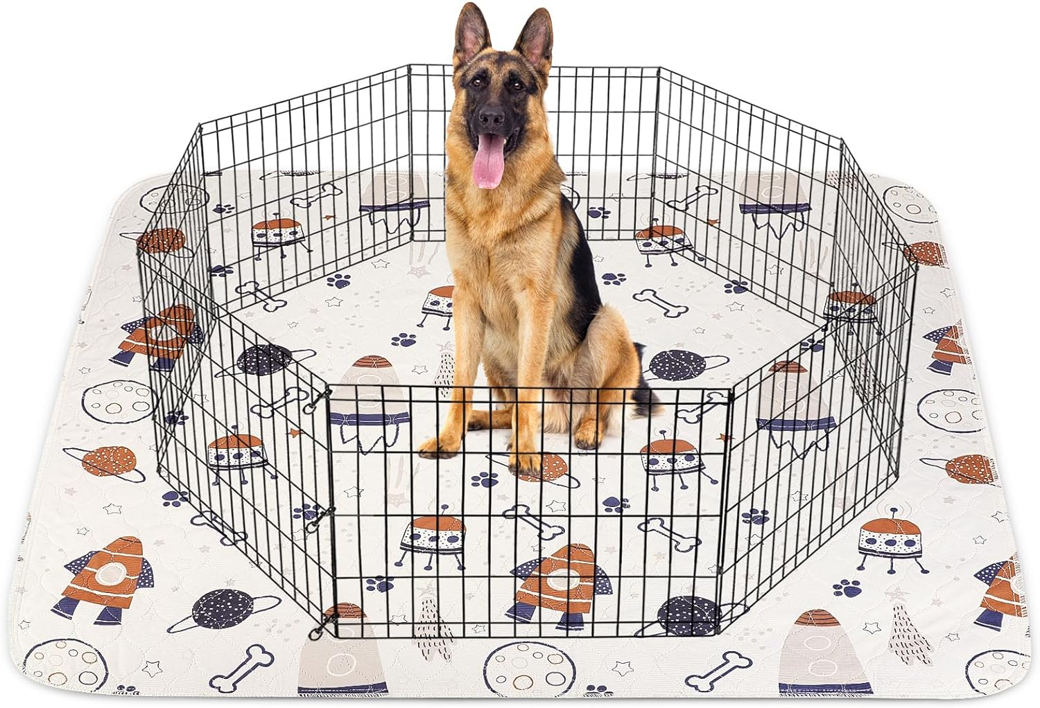 Siwa Mary Pee Pads for Dogs Large, 1 Pack 72*72 Super Absorbent , Non-Slip Washable Dog Pee Pads, Quick Dry Reusable Puppy Pads, Waterproof Dog Mat- Pet...