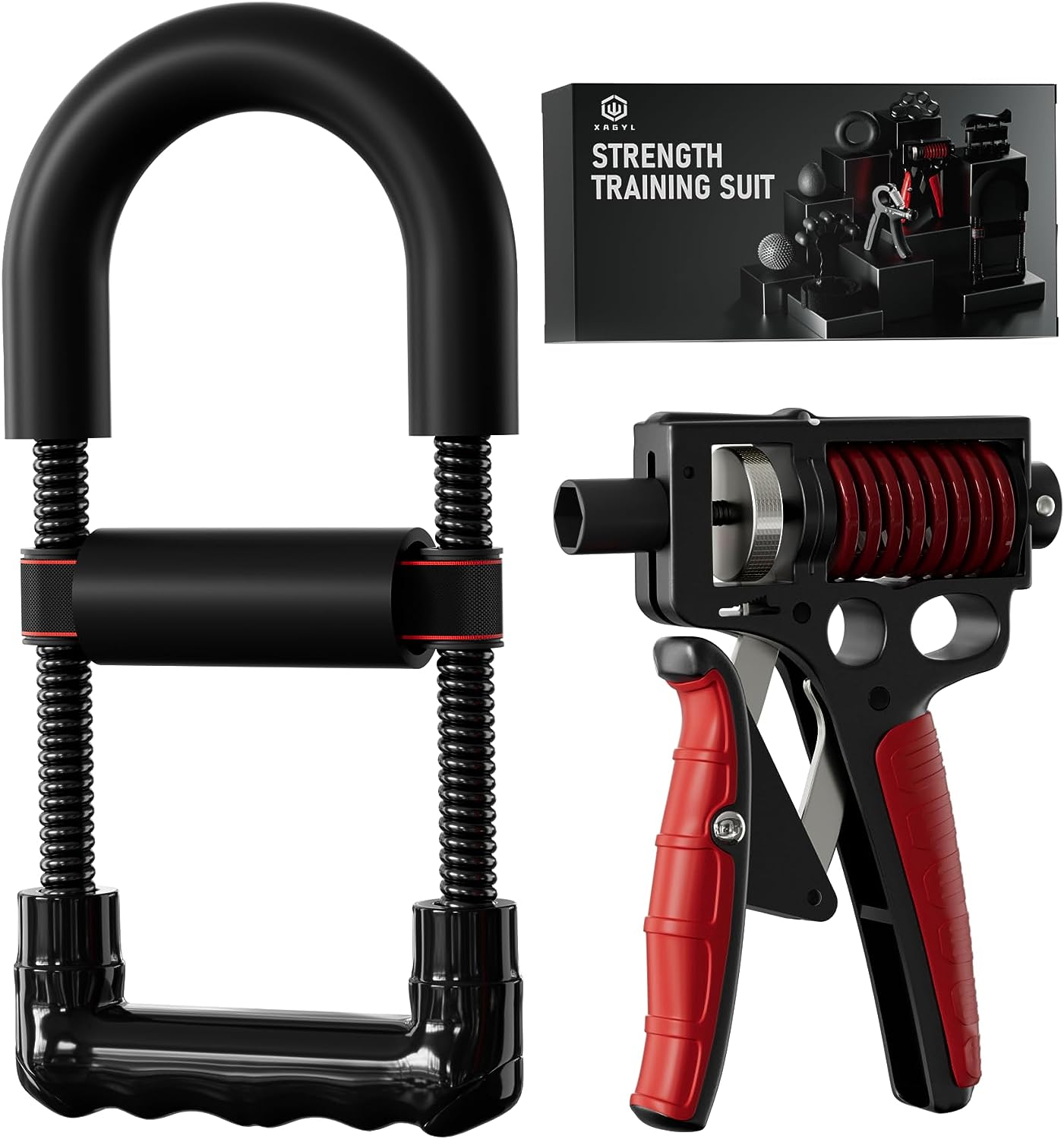 XAGYL Grip Strength Trainer, Hand Grip Exerciser Strengthener with Adjustable Resistance, Wrist and Forearm Strength Trainer, Hand Wrist Strength Training...