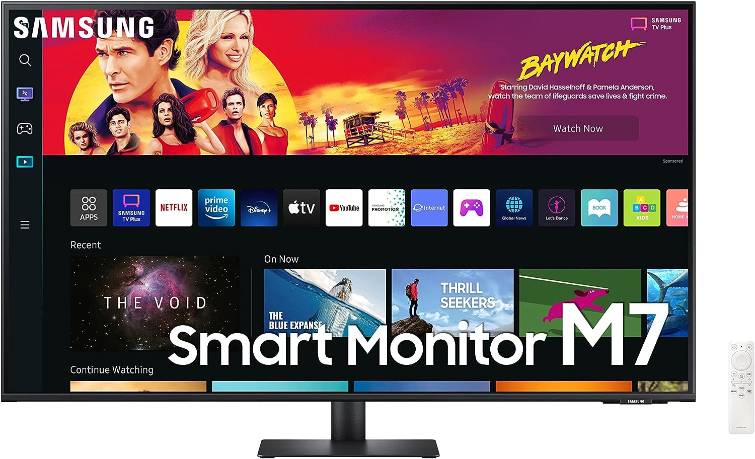 SAMSUNG 43" M70B Series 4K UHD USB-C Smart Monitor & Streaming TV, 4ms, 60Hz, HDR10, Wireless Display, Gaming and IoT Hubs, Alexa Built-in, 2022,...