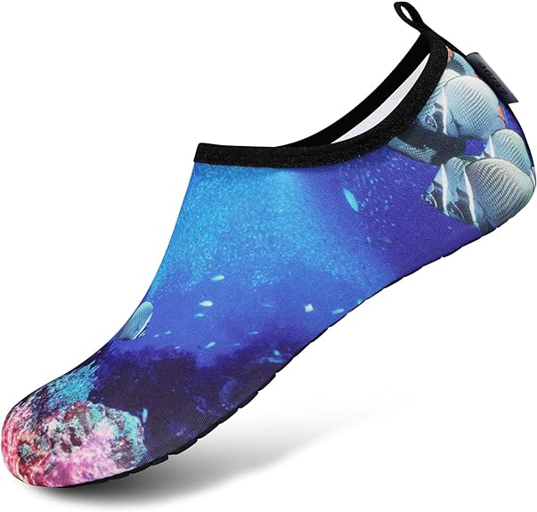 VIFUUR Water Sports Shoes Barefoot Quick-Dry Aqua Yoga Socks Slip-on for Men Women