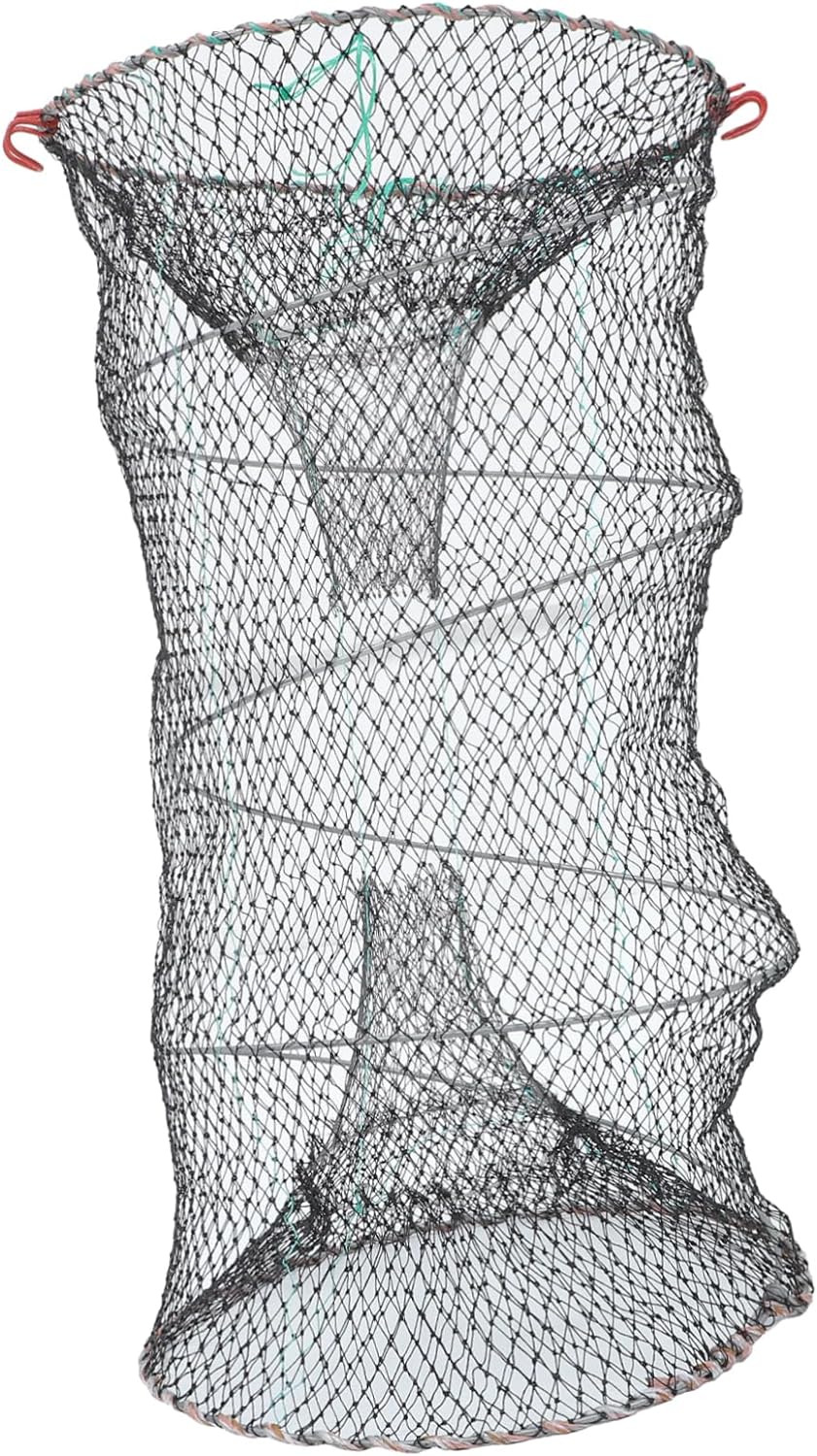 BESPORTBLE 3pcs Crab Cage Foldable Bait Cast Mesh Trap Net Portable Fishing Landing Net Fishing Line Crab Net Round Fishing Net Fishing Landing Net