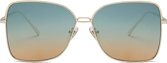 SOJOS Classic Square Oversized Sunglasses for Women Big Large Designer Style Sunnies SJ1082