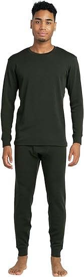 LAPASA Men's 100% Merino Wool Base Layer Set Lightweight Midweight Thermal Underwear Activewear Long John Top Bottom M31/M126