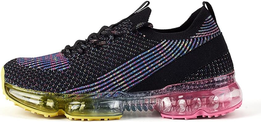 LUCKY STEP Women Air Cushion Fashion Sneakers Breathable Casual Comfortable Lightweight Walking Shoes