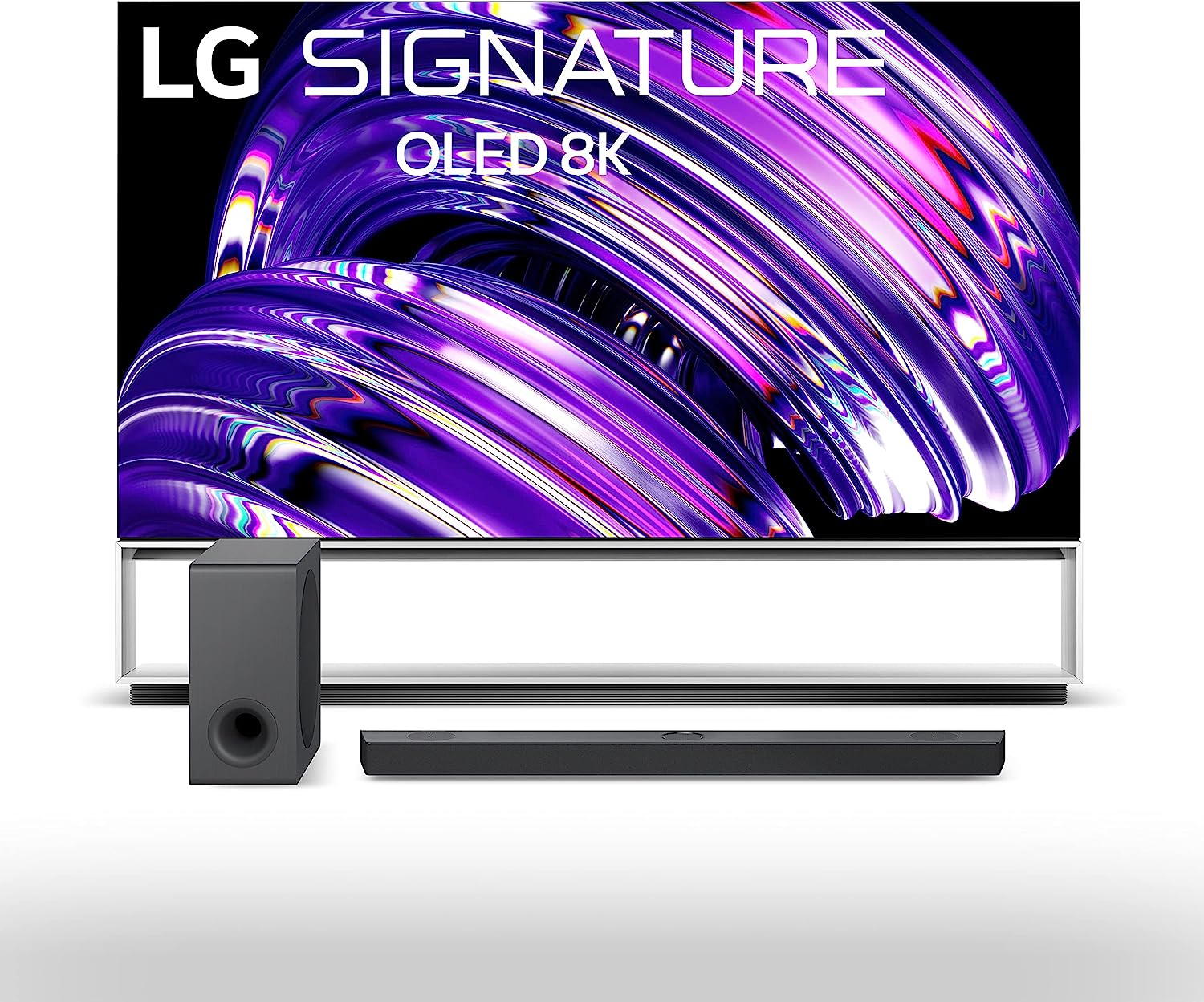LG Signature 88-inch Class OLED Z2 Series 8K Smart TV with Alexa Built-in OLED88Z2PUA S90QY 5.1.3ch Sound bar w/Center Up-Firing, Dolby Atmos DTS:X, Works...