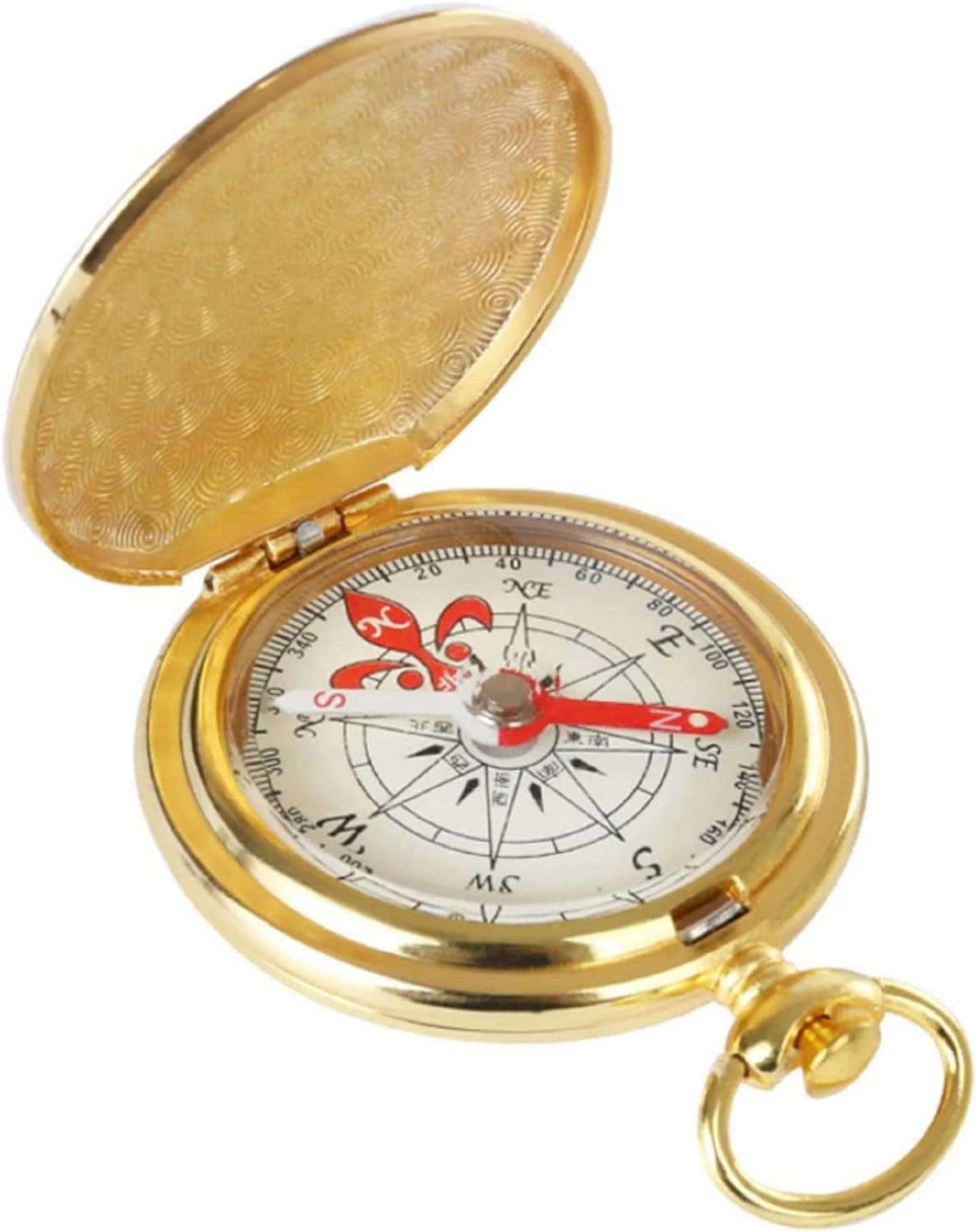 Camping Survival Metal Pocket Compass Nightlight Military Compass Suitable for Hiking, Camping, Backpacking, Hunting, Mountaineering, Outdoor Activities Survival Equipment