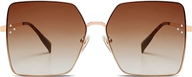 SOJOS Trendy Square Sunglasses Womens Big Oversized Designer Style UV Protection Sunnies Shades SJ1170