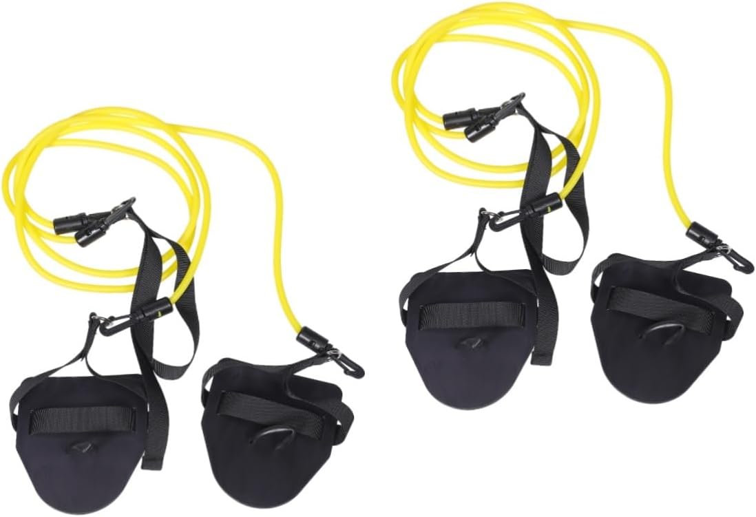 Didiseaon 2pcs Tension Band Resistance Band Bungee Cord s Pool Swimming Supplies TPR pp Material Pull Rope Training Belt Swimmer Resistance Rope Swim...