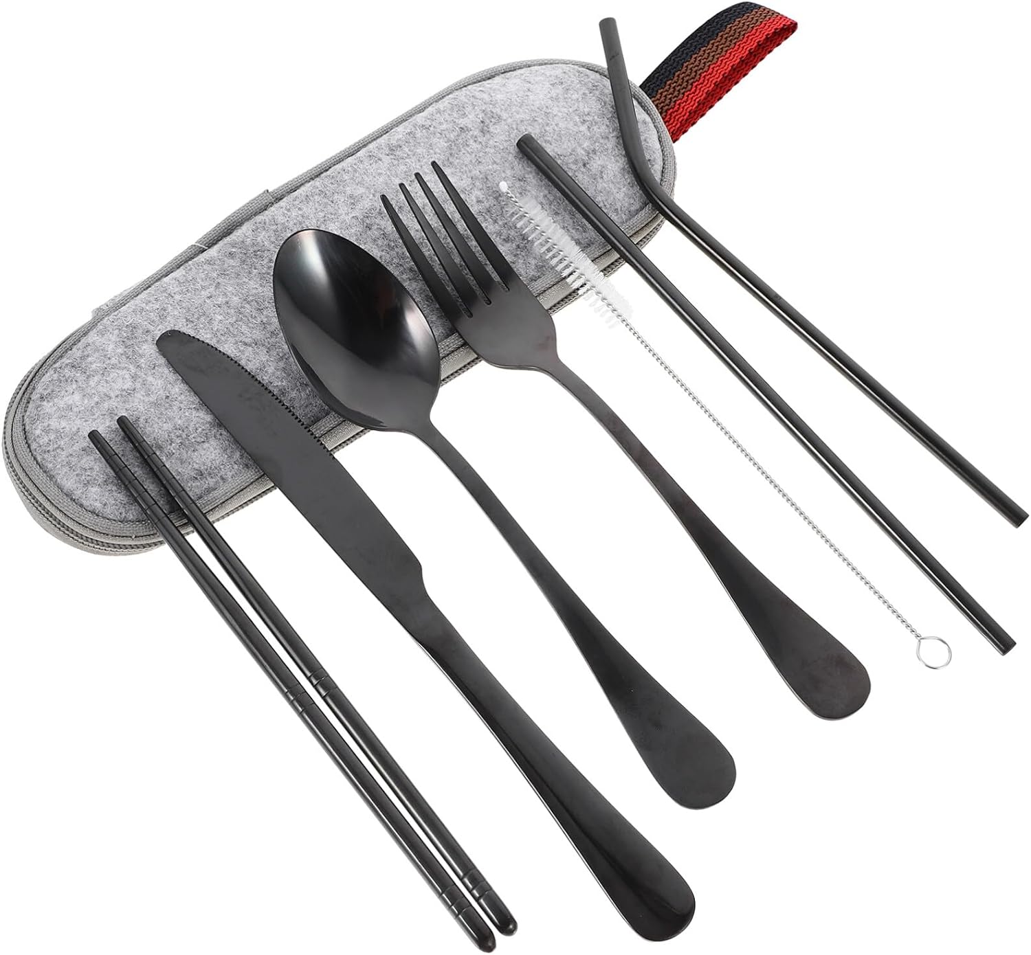 UPKOCH 1 Set Flatware Cutter Fork Spoon Kit Forks Dinnerware Kit Steak Fork Spoon Kit Household Cutlery Kit Reusable Tableware Kit Eating Utensils Stainless...