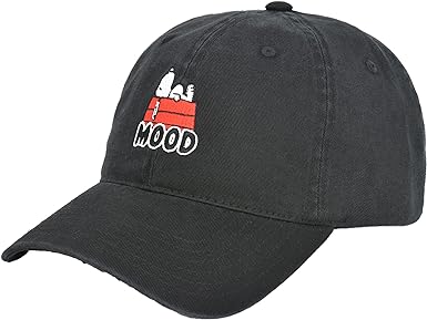 Concept One Peanuts Snoopy Dad Hat, Adult Baseball Cap with Curved Brim