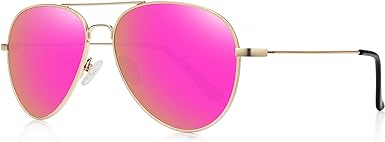 WOWSUN Classic Polarized Aviator Sunglasses for Women Men