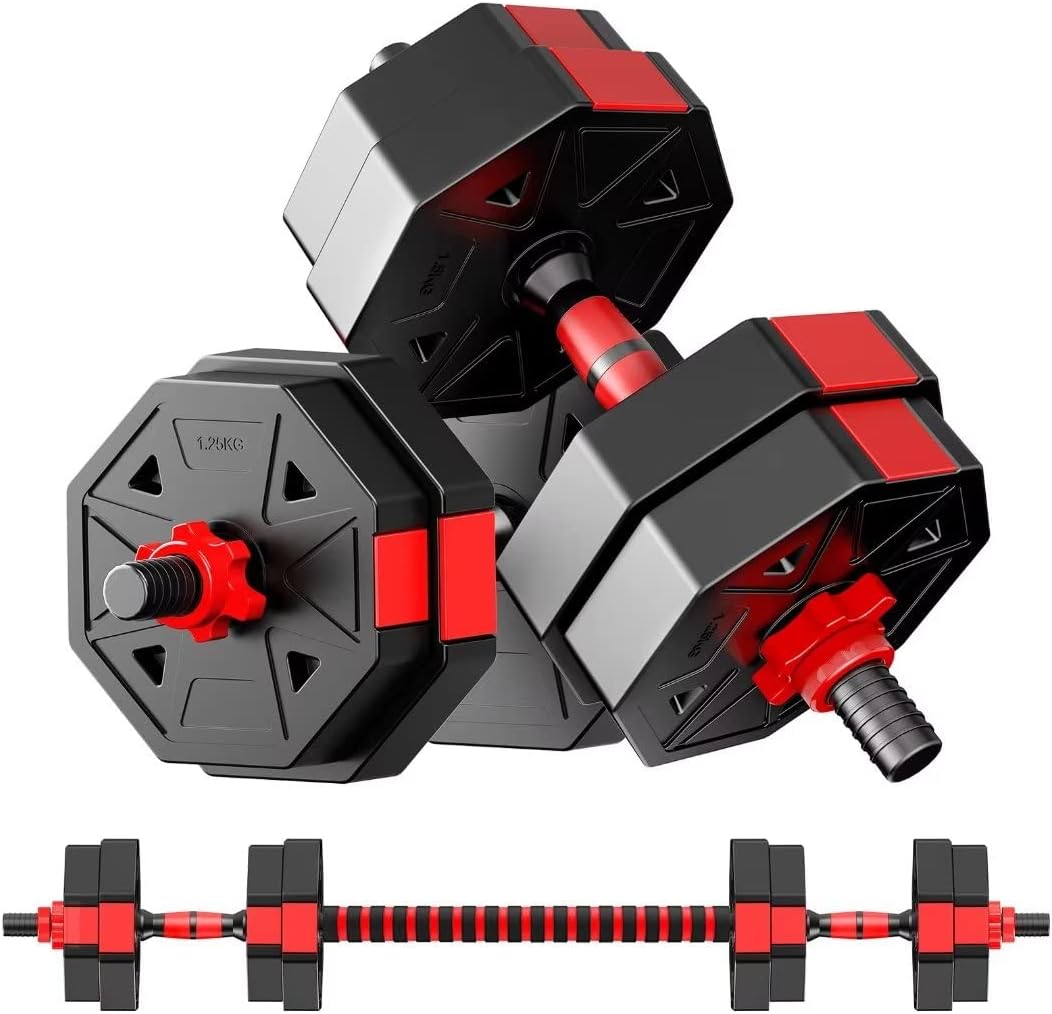 Adjustable Weights Dumbbells Set, 20/30/40/60/80lbs Non-Rolling Adjustable Dumbbell Set, Free Weights Dumbbells Set Hexagon, Weights Set for Home Gym