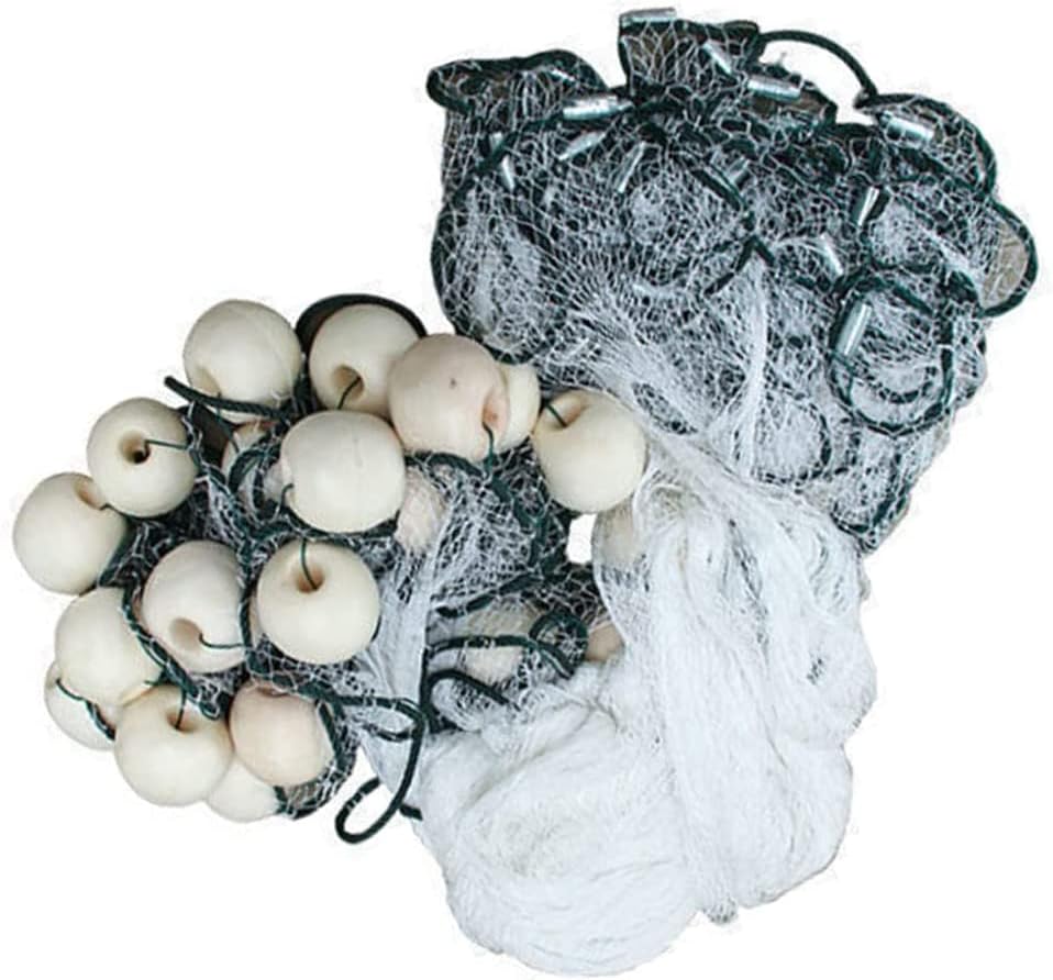 CINGHI LUSSO Fishing Drag Net Nylon Hand Made Durable Fish Pond Fishing Net Trawl Fishing Gill Nets Fishing Equipment, Height 9.8Ft, Length 100Ft