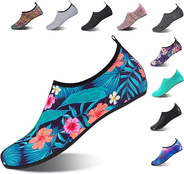 Aqua Socks Beach Water Shoes Barefoot Yoga Socks Quick-Dry Surf Swim Shoes for Women Men
