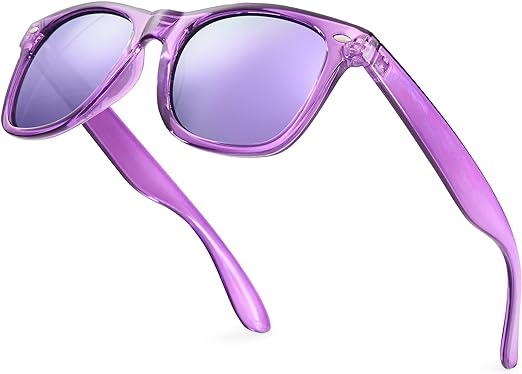 Retro Rewind Translucent Frame Colorful Neon 80s Mirrored Sunglasses for Men Women