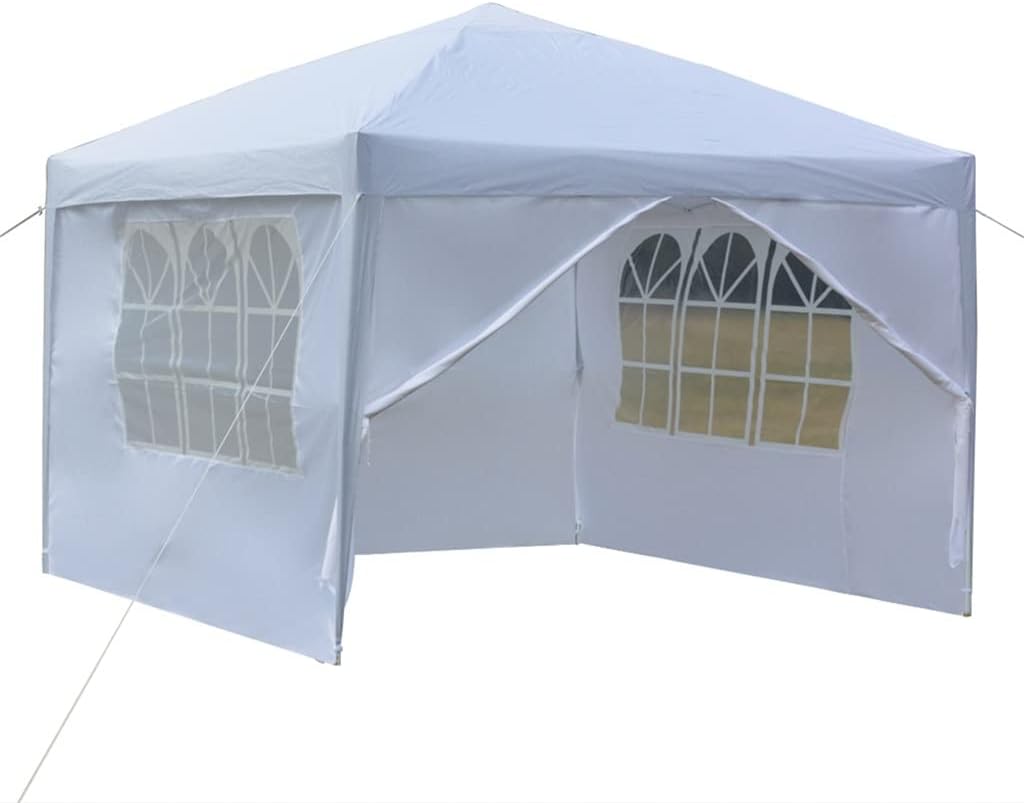 ZZBJ 3 X 3m Two Doors & Two Windows Practical Waterproof Right-Angle Folding Tent Waterproof Canopy Patio Wedding Gazebo (Color : D, Size : 296 x 296cm)