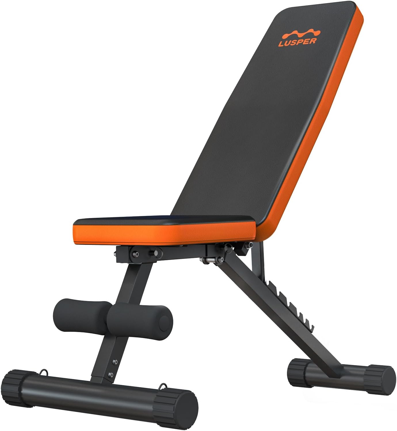 Lusper Weight Bench for Home Gym, Adjustable and Foldable Weight bench, Multi-purpose Workout Bench, Bench Press Sit up Incline Flat Decline all in 1,...