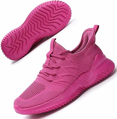 Women's Running Shoes Ladies Slip on Tennis Walking Sneakers Lightweight Breathable Comfort Work Gym Trainers Stylish Shoes