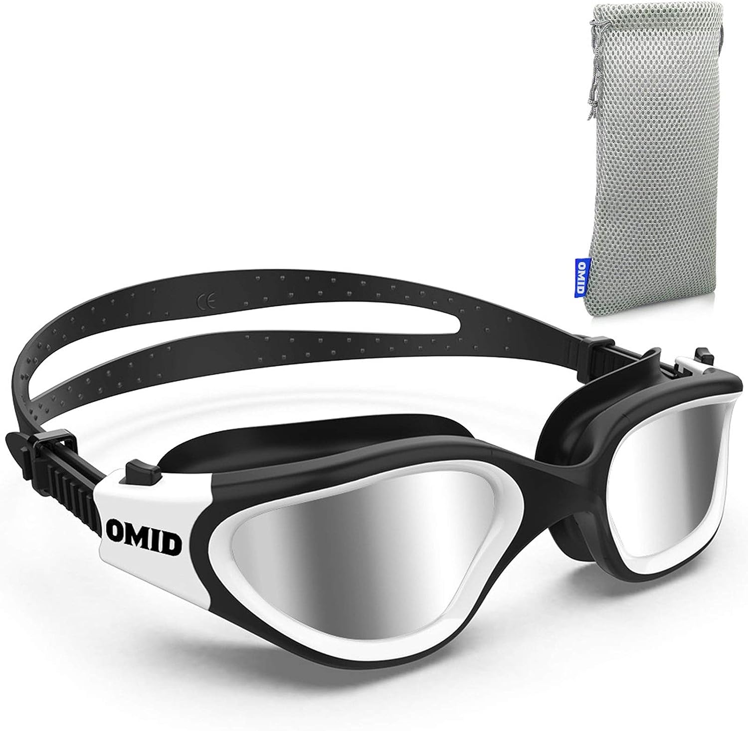 OMID Swim Goggles, P2 Polarized 【Patent & Upgrade】 Anti-Fog Anti-UV No Leakage Swimming Goggles for Adult Men Women Youth