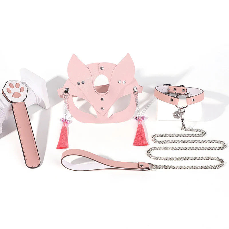 Erotic SM cat claw bondage 4-piece set