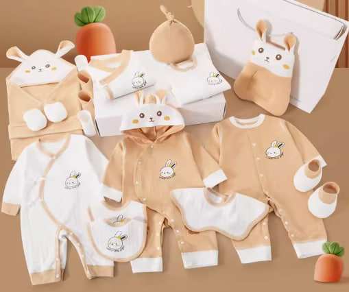 Newborn baby gift box newborn clothes set gift high-end summer pure cotton meeting baby gift