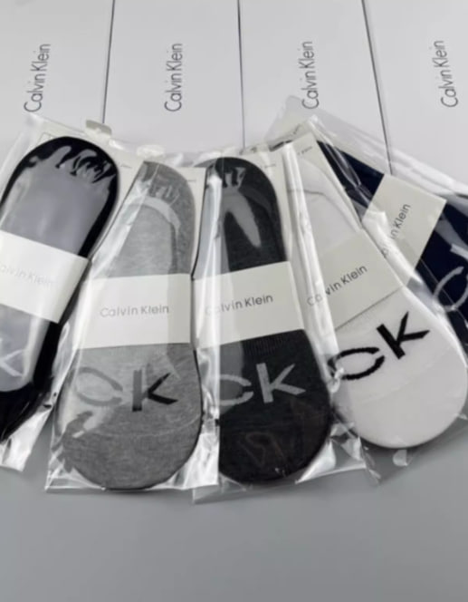 American genuine CK men's and women's short-tube boat socks pure cotton antibacterial comfortable sports deodorant boxed youth socks